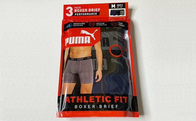 PUMA Men’s Boxer Briefs 3-Pack $9.99 Shipped!