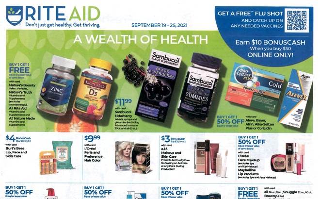 Rite Aid Ad Preview (Week 9/19 – 9/25)