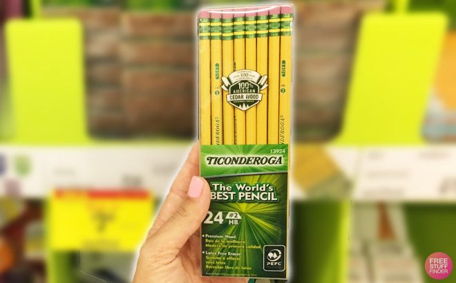 Ticonderoga Pencils 24-Pack for $3.49