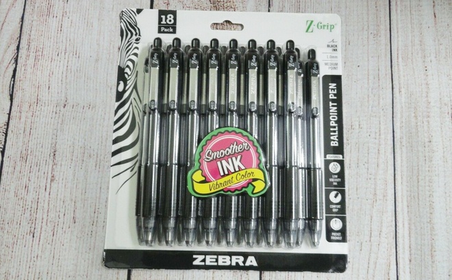 Zebra Pens 18-Count $3.35