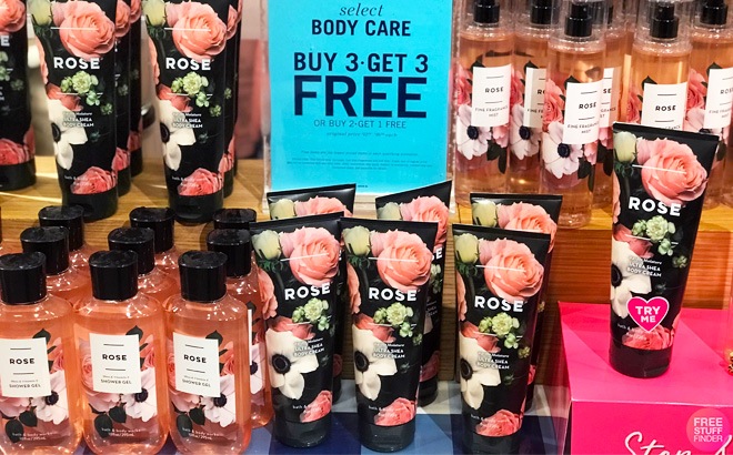 Bath & Body Works: Buy 3 Get 3 FREE Body Care