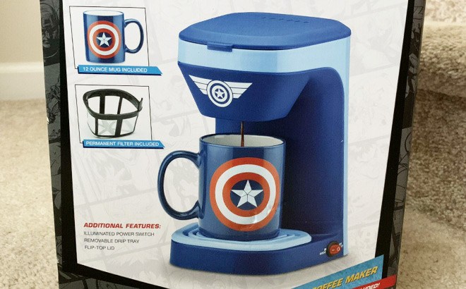 Captain America Coffee Maker with Mug $18