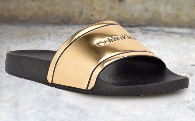 Calvin Klein Slides $19.93!