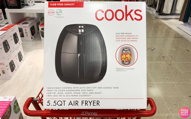 Cooks 5.5-Quart Air Fryer $44.99 (Reg $120)