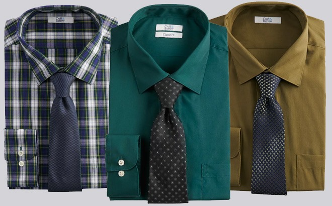 Men's Dress Shirt & Tie Set $12 (Reg $50)!