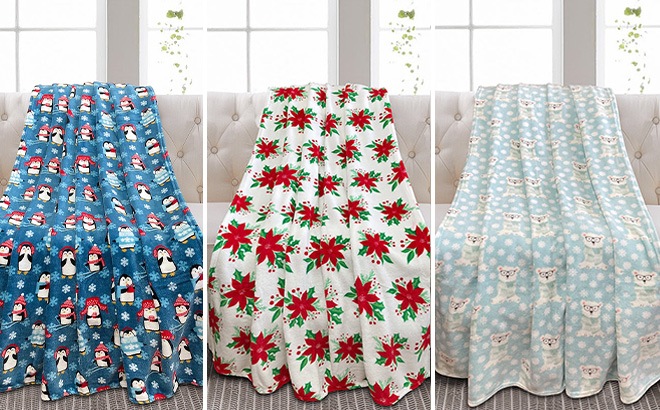 Festive Holiday Throws $9.99!