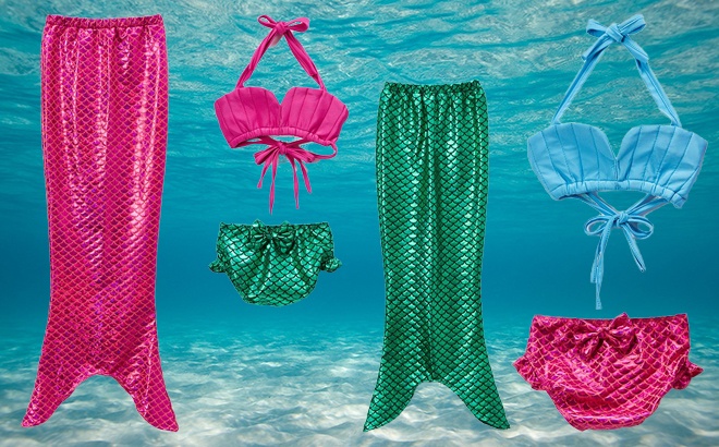Kids Mermaid Bikini Sets $16.99