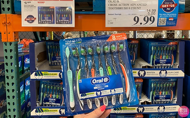 Oral-B Toothbrush 8-Pack $9.99