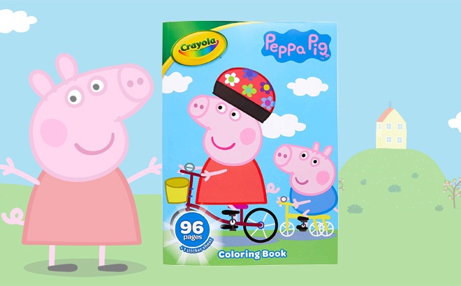 Peppa Pig 96-Page Coloring Book $1.99