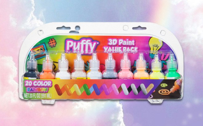 Puffy 3D Rainbow Paint 20-Pack $5.76 (Reg $15)