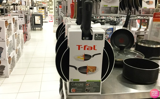 T-Fal Fry Pans 2-Piece Set $16 (Reg $40)
