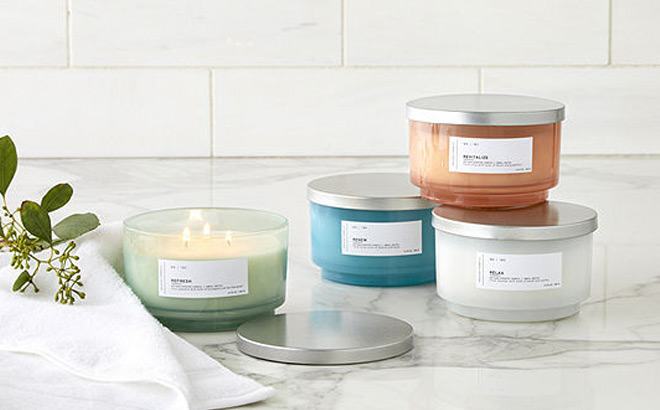 3-Wick Jar Candles $6.30!