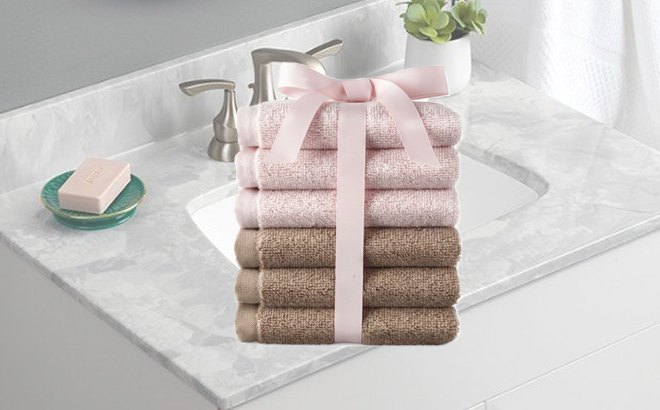 6-Piece Washcloth Sets $2.15 - 36¢ Each!