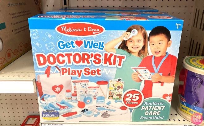 Melissa & Doug 25-Piece Get Well Doctor's Kit Play Set
