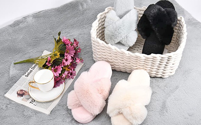 Women's Plush Slippers $6.99!