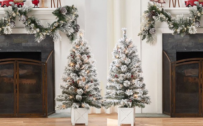 TWO Prelit 3.5-Foot Christmas Trees for $47!