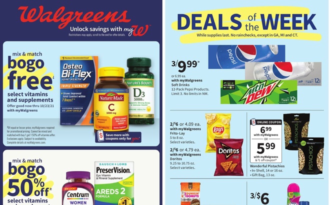 Walgreens Ad Preview (Week 10/10 – 10/16)