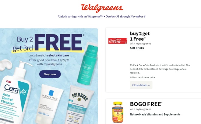 Walgreens Ad Preview (Week 10/31 – 11/6)