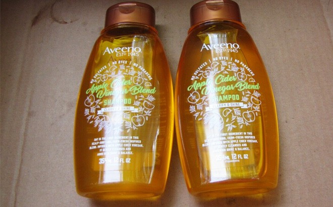 aveeno apple cider vinegar blend shampoo