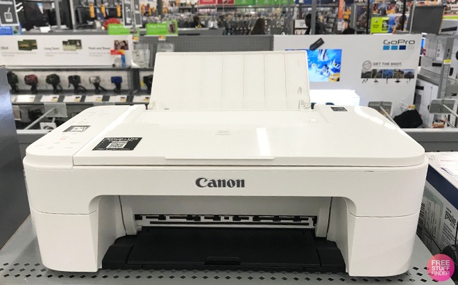 Canon Pixma Wired All in One Color Inkjet Printer on a Shelf