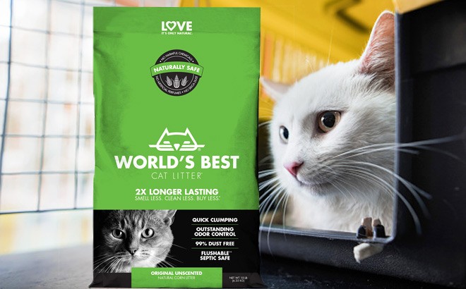 Worlds Best Cat Litter 28-Pound Bag $10 (Reg $38)