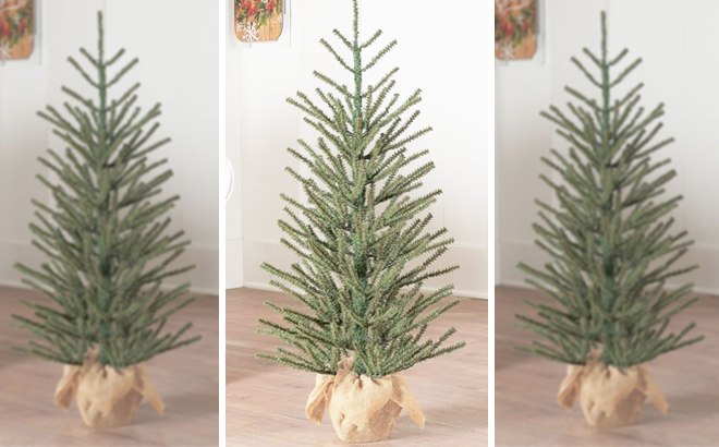 36-Inch Christmas Burlap Tree $16
