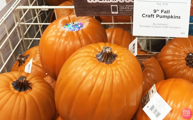 Medium Craft Pumpkins $9.99!