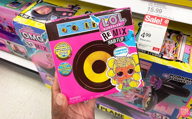 L.O.L. Surprise! Remix Hair Flip Doll $4.99!