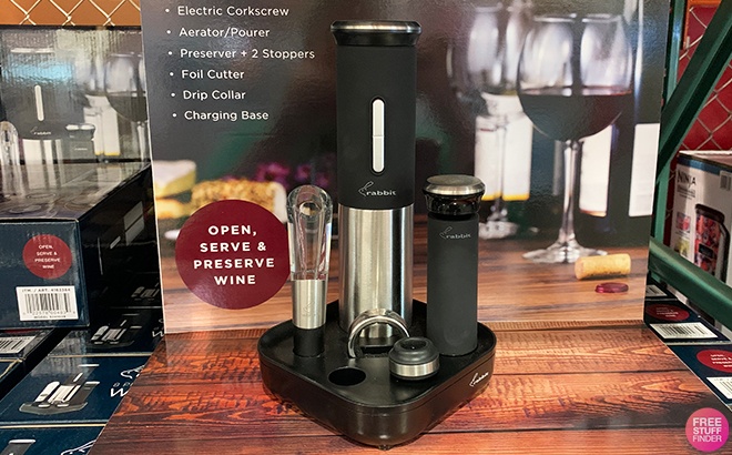 Electric Wine Opener 8-Piece Set $19.99