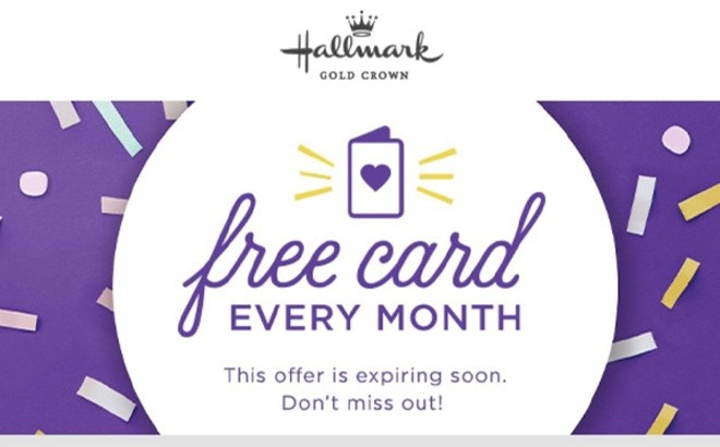 FREE Hallmark Card For Crown Rewards - Every Month!