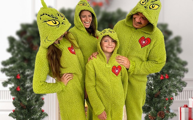 Grinch Matching Pajamas from $15.99!
