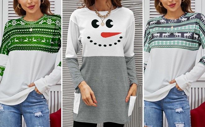 Women's Holiday Tops $10.99!
