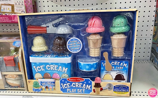Melissa & Doug Scoop & Serve Ice Cream Set on a Shelf at Target