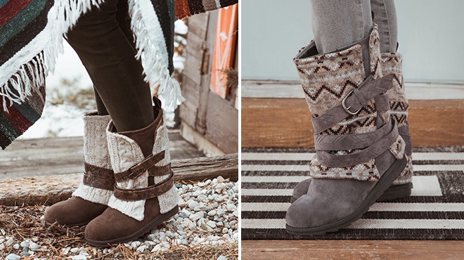 Muk luks nikki boot oatmeal on sale
