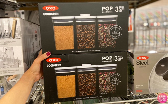 OXO Pop 3-Piece Food Storage Set 2 for $42!