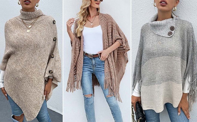 Women's Ponchos $13!