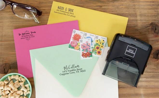 Personalized Self-Inking Stamps $19.99 Shipped!