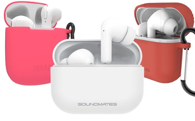 Tzumi SoundMates Earbuds with Charging Case $17.99