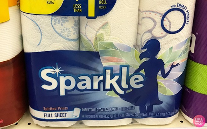 Sparkle Paper Towel 3-Pack $2.97!