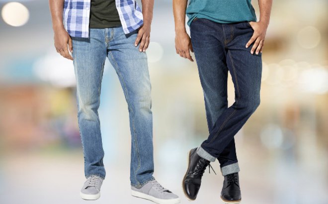 St. John’s Bay Mens Slim Straight Fit Jeans are on clearance for $14.99.