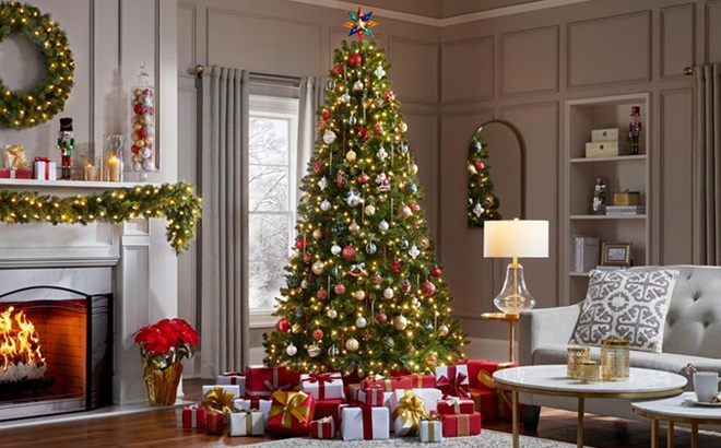7.5-Foot Pre Lit Christmas Tree $78 Shipped