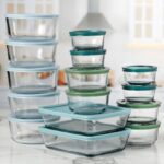 Anchor Hocking 32 Piece Glass Food Storage Containers with Colorful BPA Free Lids