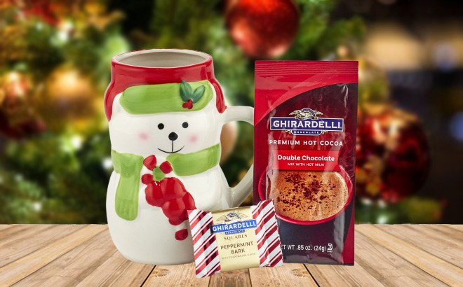 Christmas Mug & Hot Cocoa Gift Set $6!