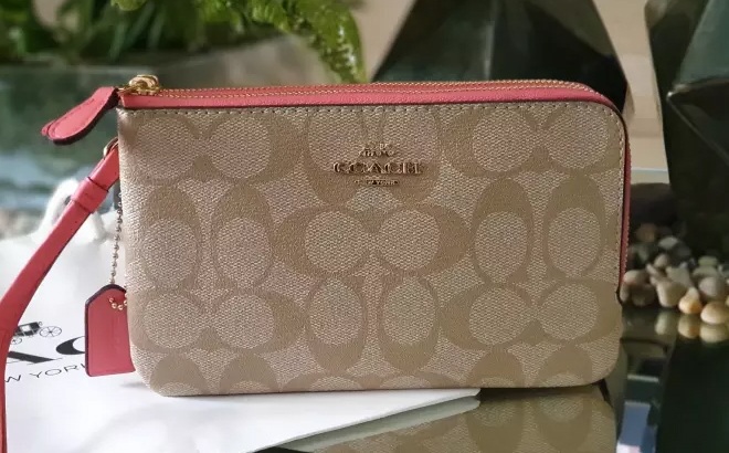 Coach Outlet Double Zip Wristlets $29 Shipped