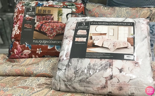 3-Piece Comforter Set $19.99 (Reg $80)