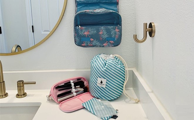 Cosmetic Bag Set 3-Pack $28 Shipped