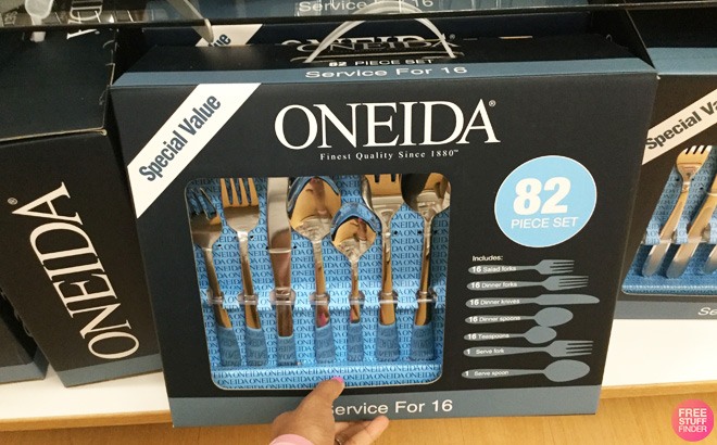 Oneida 82-Piece Flatware Set $42 + FREE Pickup