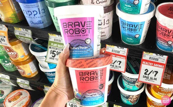 Hand holding Brave Robot Ice Creams