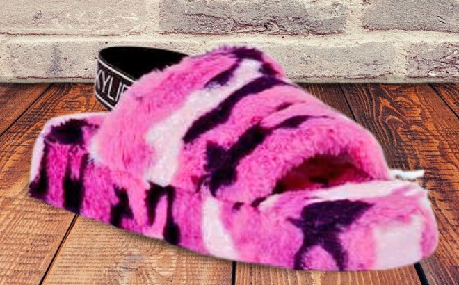 Kendall + Kylie Faux Fur Slippers $10 (Reg $25)