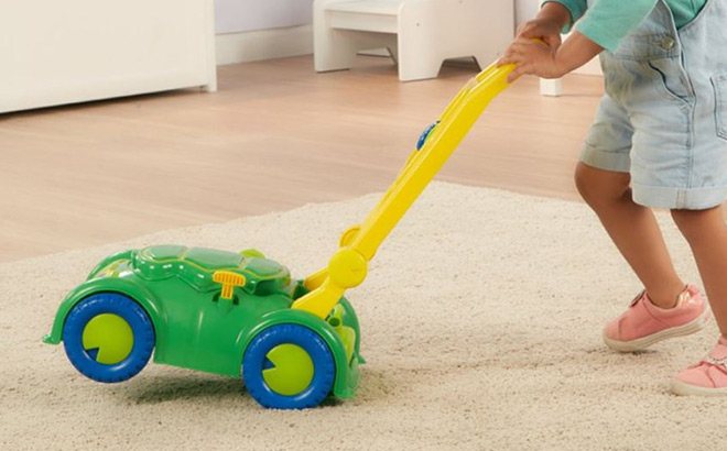 Melissa & Doug Lawn Mower Toy $10